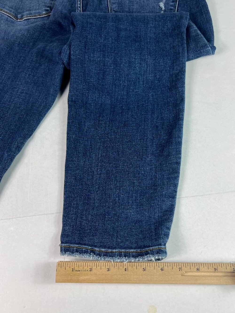 Judy Blue Jeans Women's Plus 34x28* Slim High Rise Blue Distressed Denim Tag 14W - Picture 11 of 16